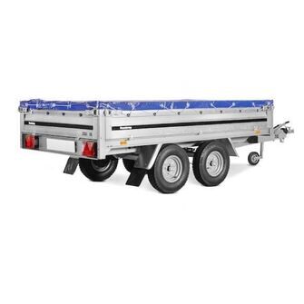 Brenderup 3251 STB - 1000 kg. Traileren er vist med en blå presenning